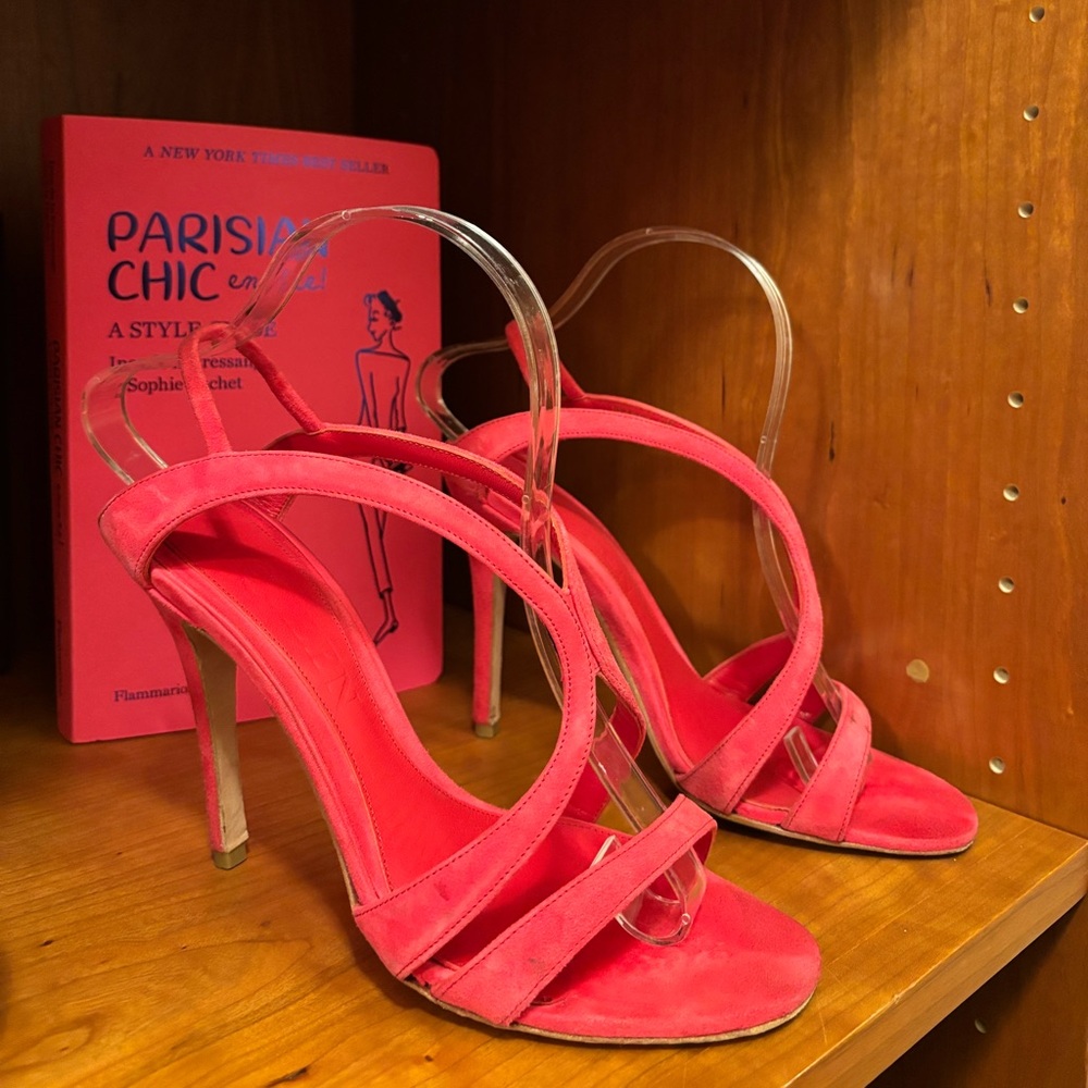 Elegant Pink Strappy Heels